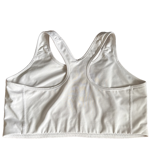 Nike Dri-FIT Sports Bra 2XL White Women's Athletic Fitness Workout Running - Picture 8 of 10